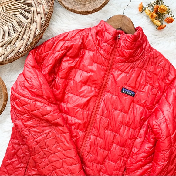 patagonia red puffer jacket